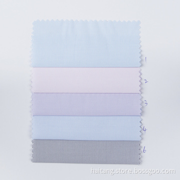 Spandex Strip Polyester Fabric Ready Shirt Fabric Elegant